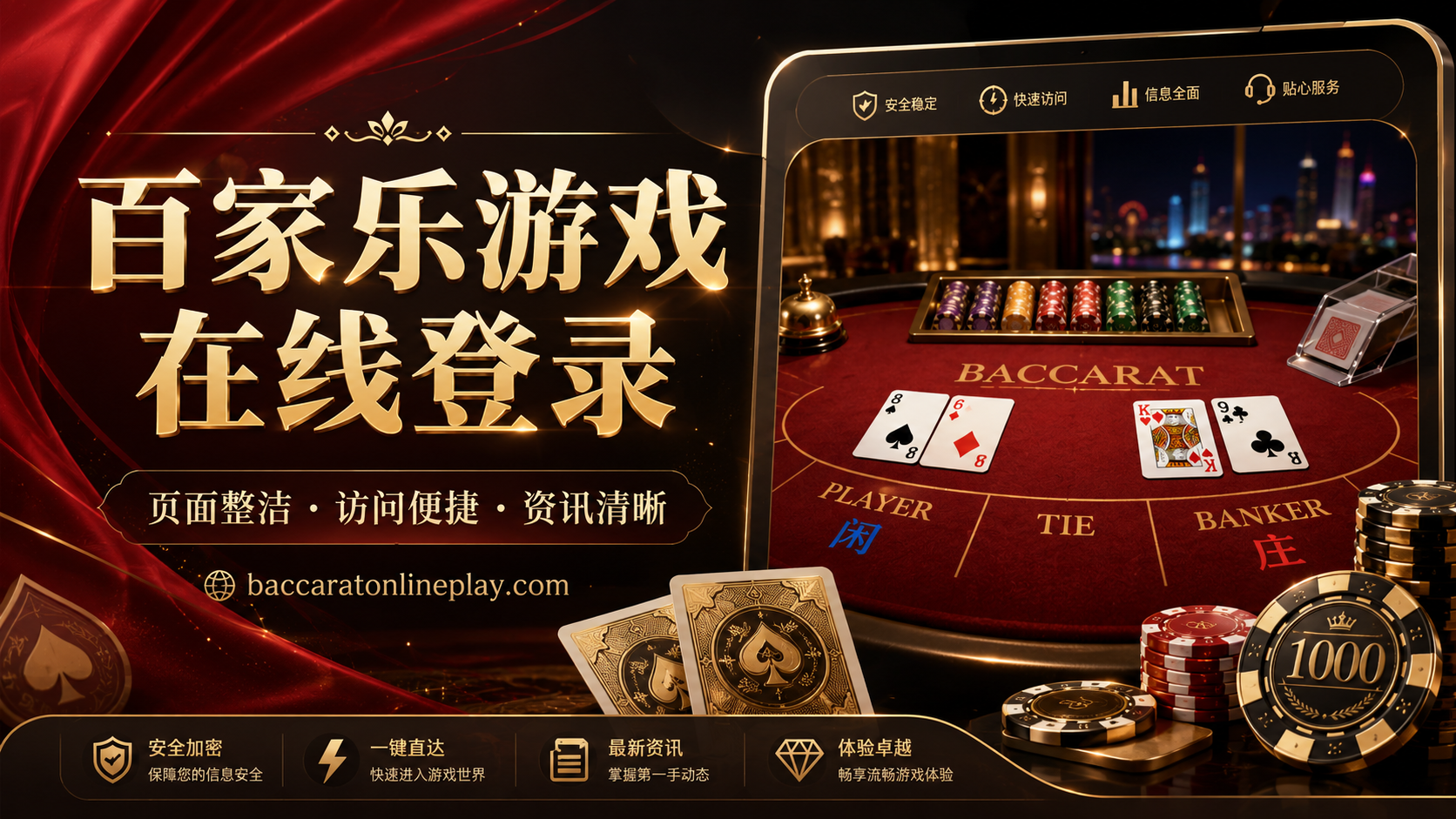 百家乐游戏在线登录主题横幅,展示页面整洁、访问便捷和资讯清晰